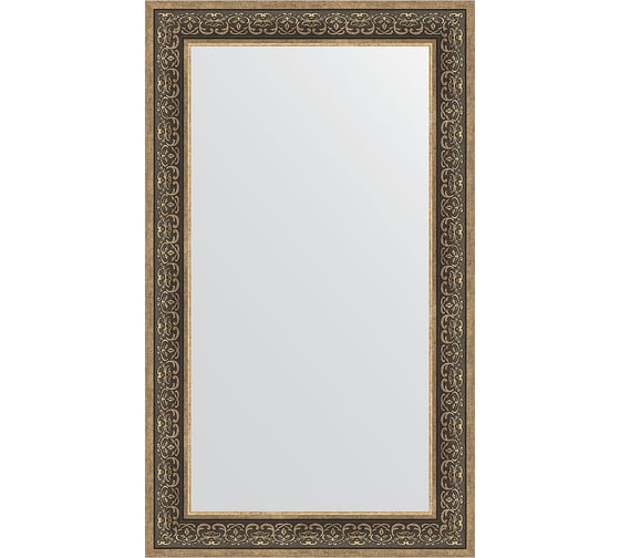 Зеркало EVOFORM в багетной раме - вензель серебряный 101 mm (73x123 cm) 3224 1