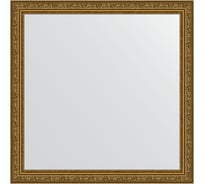 Зеркало EVOFORM в багетной раме - виньетка состаренное золото 56 mm (74x74 cm) 3231