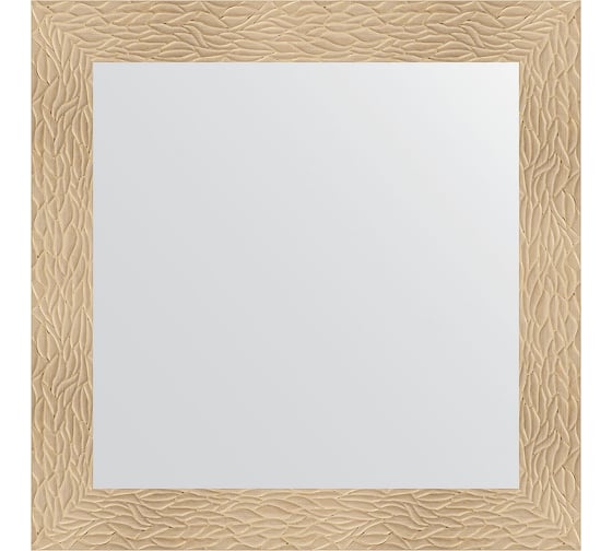 Зеркало EVOFORM в багетной раме - золотые дюны 90 mm (80x80 cm) 3245 1