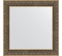 Зеркало EVOFORM в багетной раме - вензель серебряный 101 mm (83x83 cm) 3256
