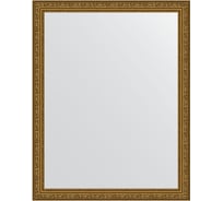Зеркало EVOFORM в багетной раме - виньетка состаренное золото 56 mm (74x94 cm) 3263