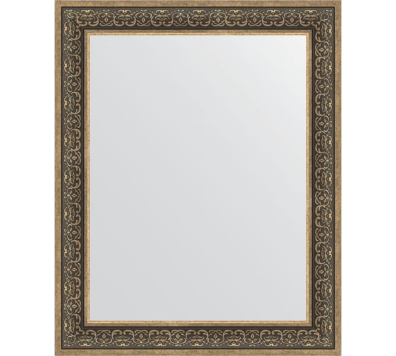 Зеркало EVOFORM в багетной раме - вензель серебряный 101 mm (83x103 cm) 3288 1