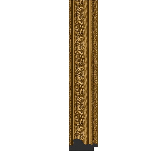 Зеркало EVOFORM в багетной раме - виньетка состаренное золото 56 mm (74x134 cm) 3295
