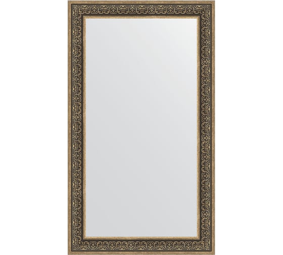 Зеркало EVOFORM в багетной раме - вензель серебряный 101 mm (83x143 cm) 3320