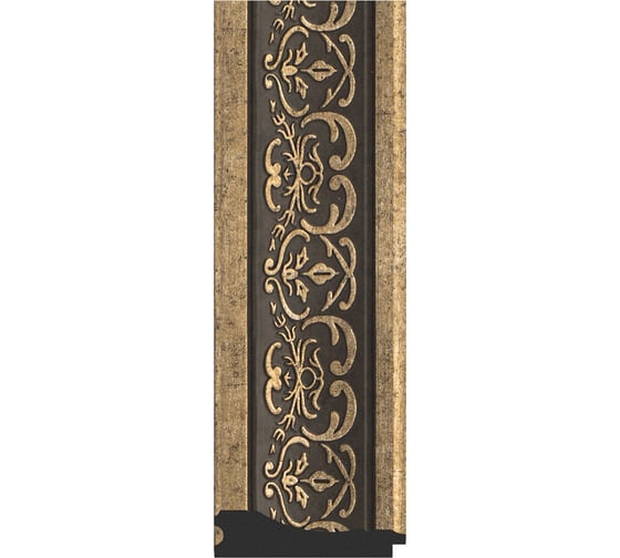 Зеркало EVOFORM в багетной раме - вензель серебряный 101 mm (83x143 cm) 3320