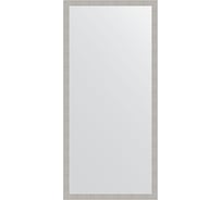 Зеркало EVOFORM в багетной раме - волна алюминий 46 mm (71x151 cm) 3326