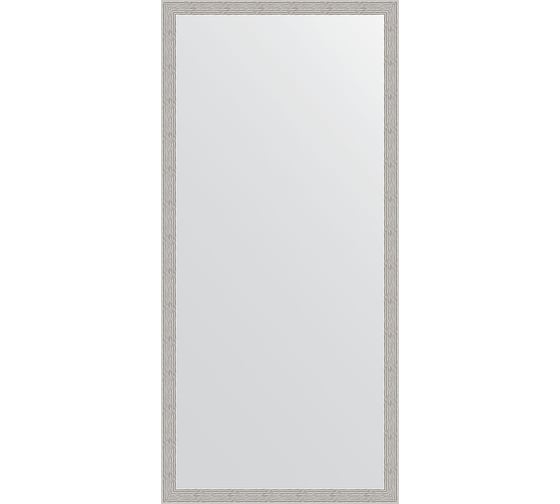Зеркало EVOFORM в багетной раме - волна алюминий 46 mm (71x151 cm) 3326 1