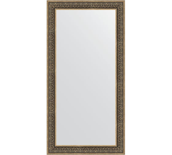 Зеркало EVOFORM в багетной раме - вензель серебряный 101 mm (83x163 cm) 3352