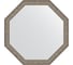 Зеркало EVOFORM в багетной раме - виньетка состаренное серебро 56 mm (70,4x70,4 cm) 3693 1