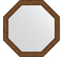 Зеркало EVOFORM в багетной раме - виньетка состаренная бронза 56 mm (60,4x60,4 cm) 3695