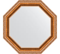 Зеркало EVOFORM в багетной раме - версаль бронза 64 mm (52,2x52,2 cm) 3724