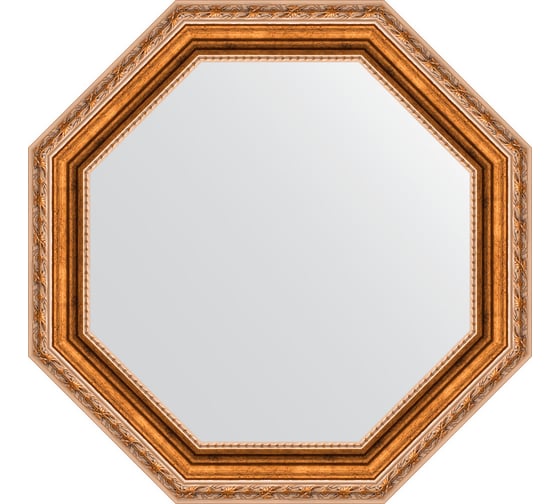 Зеркало EVOFORM в багетной раме - версаль бронза 64 mm (52,2x52,2 cm) 3724 1