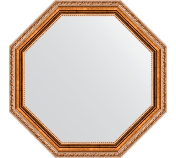 Зеркало EVOFORM в багетной раме - версаль бронза 64 mm (62,2x62,2 cm) 3725 1