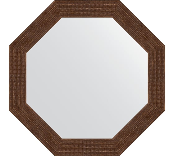 Зеркало EVOFORM в багетной раме - мозаика античная медь 70 mm (63,0x63,0 cm) 3740