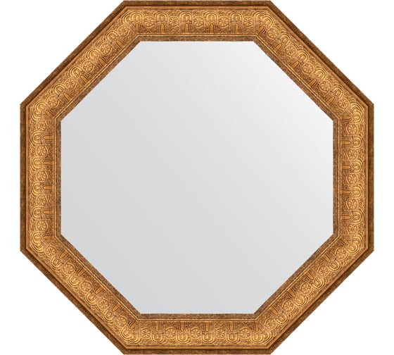 Зеркало EVOFORM в багетной раме - медный эльдорадо 73 mm (63,6x63,6 cm) 3761 1