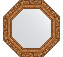 Зеркало EVOFORM в багетной раме - виньетка бронзовая 85 mm (55,4x55,4 cm) 3772