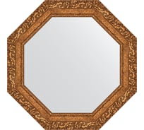 Зеркало EVOFORM в багетной раме - виньетка бронзовая 85 mm (65,4x65,4 cm) 3773