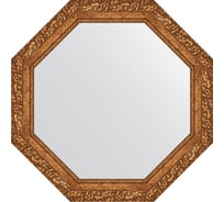 Зеркало EVOFORM в багетной раме - виньетка бронзовая 85 mm (75,4x75,4 cm) 3774