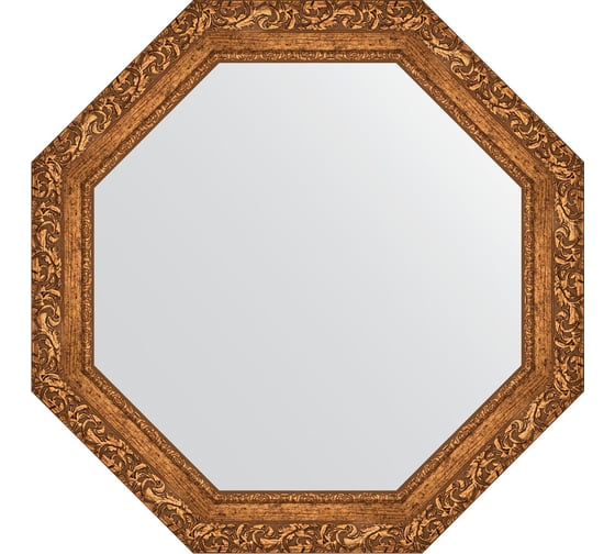 Зеркало EVOFORM в багетной раме - виньетка бронзовая 85 mm (75,4x75,4 cm) 3774