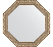 Зеркало EVOFORM в багетной раме - виньетка античное серебро 85 mm (75,4x75,4 cm) 3777