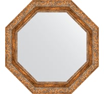 Зеркало EVOFORM в багетной раме - виньетка античная бронза 85 mm (65,4x65,4 cm) 3779