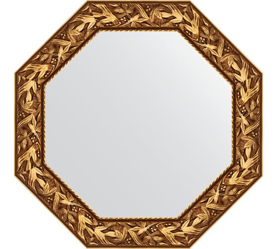 Зеркало EVOFORM в багетной раме - византия золото 99 mm (78,8x78,8 cm) 3831 1