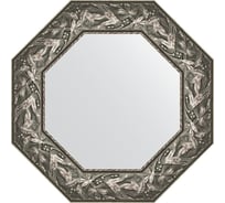 Зеркало EVOFORM в багетной раме - византия серебро 99 mm (58,8x58,8 cm) 3832