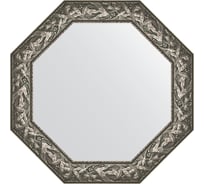 Зеркало EVOFORM в багетной раме - византия серебро 99 mm (78,8x78,8 cm) 3834