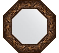 Зеркало EVOFORM в багетной раме - византия бронза 99 mm (58,8x58,8 cm) 3835