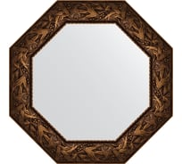Зеркало EVOFORM в багетной раме - византия бронза 99 mm (68,8x68,8 cm) 3836