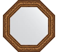 Зеркало EVOFORM в багетной раме - виньетка состаренная бронза 109 mm (80,6x80,6 cm) 3858
