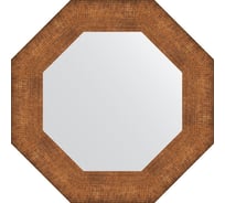 Зеркало EVOFORM в багетной раме - медная кольчуга 88 mm (57x57 cm) 3880