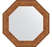 Зеркало EVOFORM в багетной раме - медная кольчуга 88 mm (67x67 cm) 3881