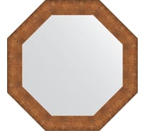 Зеркало EVOFORM в багетной раме - медная кольчуга 88 mm (77x77 cm) 3882