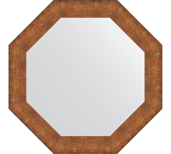 Зеркало EVOFORM в багетной раме - медная кольчуга 88 mm (77x77 cm) 3882