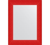 Зеркало EVOFORM в багетной раме - красная волна 89 mm (60x80 cm) 3901