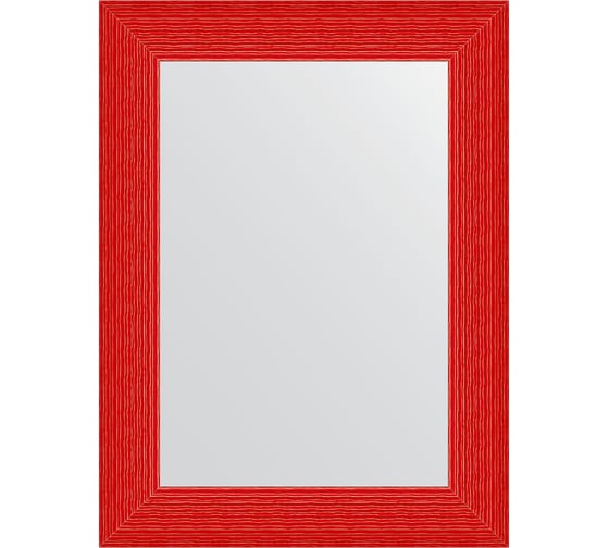 Зеркало EVOFORM в багетной раме - красная волна 89 mm (60x80 cm) 3901