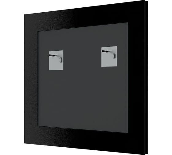 Зеркало EVOFORM в багетной раме - красная волна 89 mm (70x70 cm) 3904