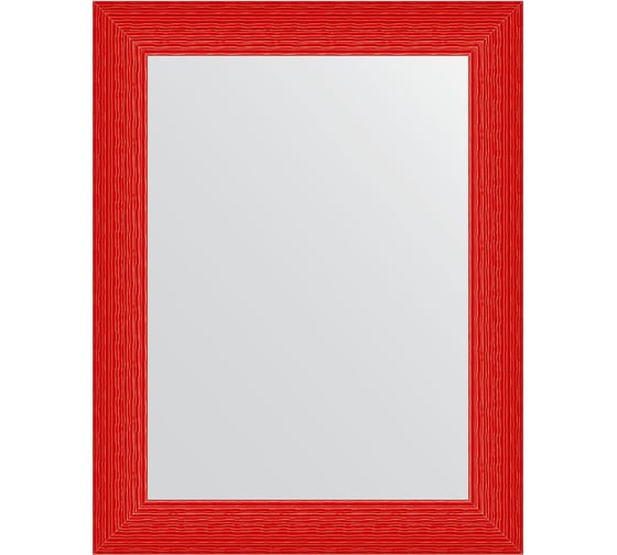 Зеркало EVOFORM в багетной раме - красная волна 89 mm (70x90 cm) 3905 1