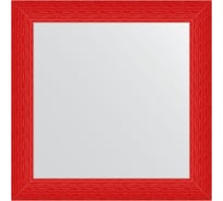 Зеркало EVOFORM в багетной раме - красная волна 89 mm (80x80 cm) 3907