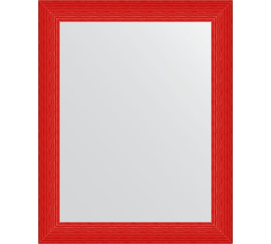 Зеркало EVOFORM в багетной раме - красная волна 89 mm (80x100 cm) 3908