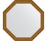 Зеркало EVOFORM в багетной раме - виньетка состаренное золото 56 mm (65x65 cm) 3966 1