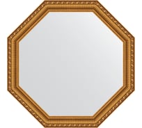 Зеркало EVOFORM в багетной раме - золотой акведук 61 mm (65x65 cm) 3984