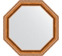 Зеркало EVOFORM в багетной раме - версаль бронза 64 mm (57x57 cm) 3989