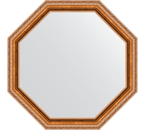 Зеркало EVOFORM в багетной раме - версаль бронза 64 mm (67x67 cm) 3990 1