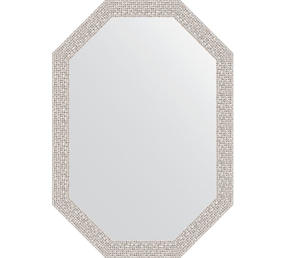 Зеркало EVOFORM в багетной раме - мозаика хром 46 mm (48x68 cm) 7005