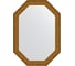 Зеркало EVOFORM в багетной раме - виньетка состаренное золото 56 mm (50x70 cm) 7021 1