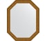 Зеркало EVOFORM в багетной раме - виньетка состаренное золото 56 mm (55x70 cm) 7022 1