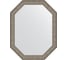 Зеркало EVOFORM в багетной раме - виньетка состаренное серебро 56 mm (55x70 cm) 7026 1