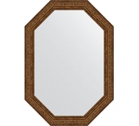 Зеркало EVOFORM в багетной раме - виньетка состаренная бронза 56 mm (50x70 cm) 7029